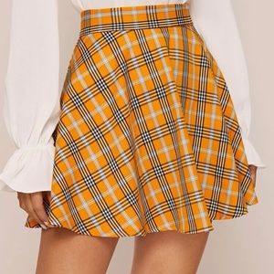 Plaid skater skirt
